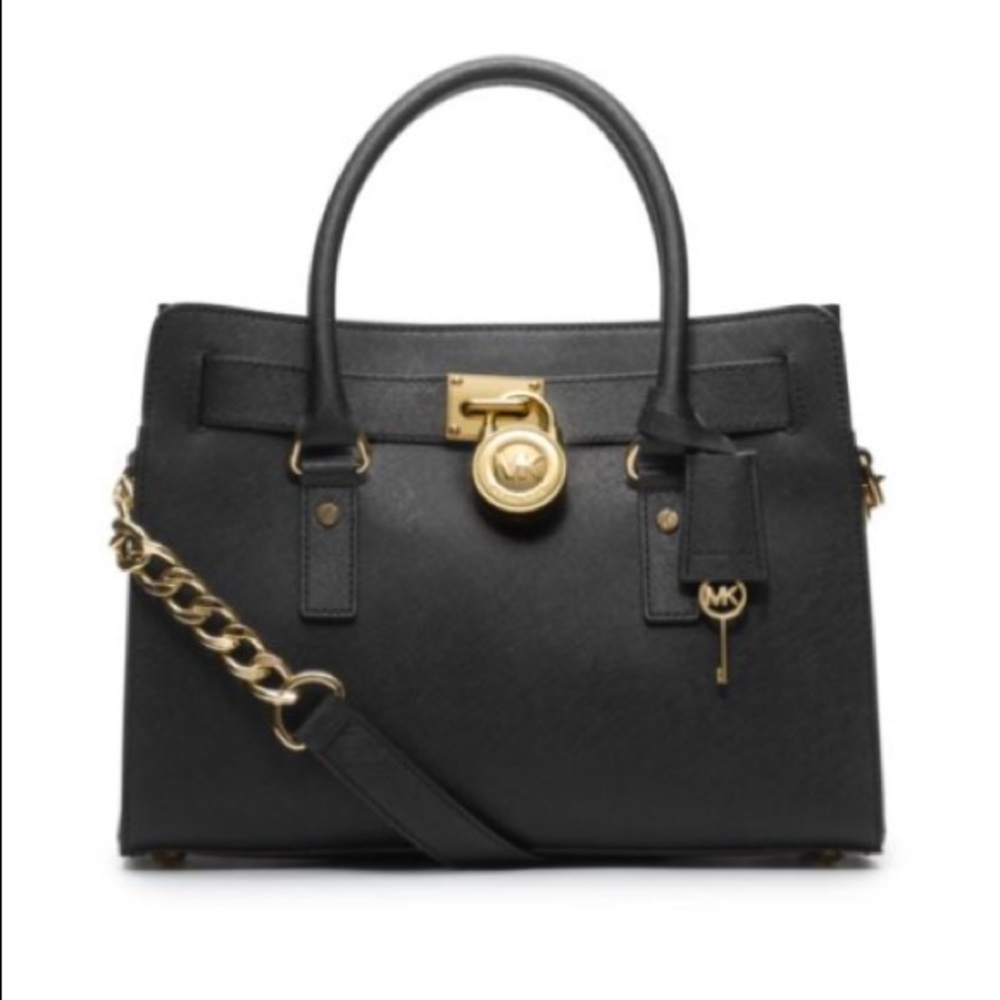 Micheal Kors Hamilton Saffiano Leather Medium Satchel